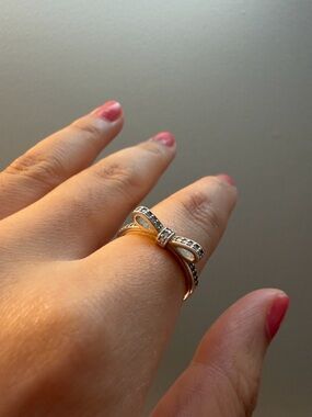 Pandora Bow Ring with CZ Accents - 925 Sterling Silver (RETIRED)